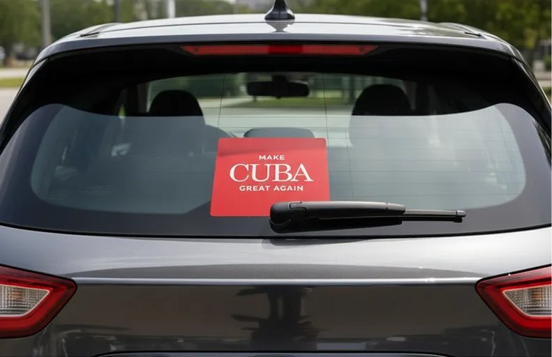 Make Cuba Great Again 1NationUp Stickers on a car