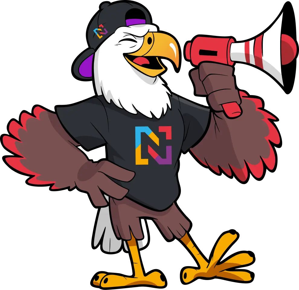 Upper holding a megaphone